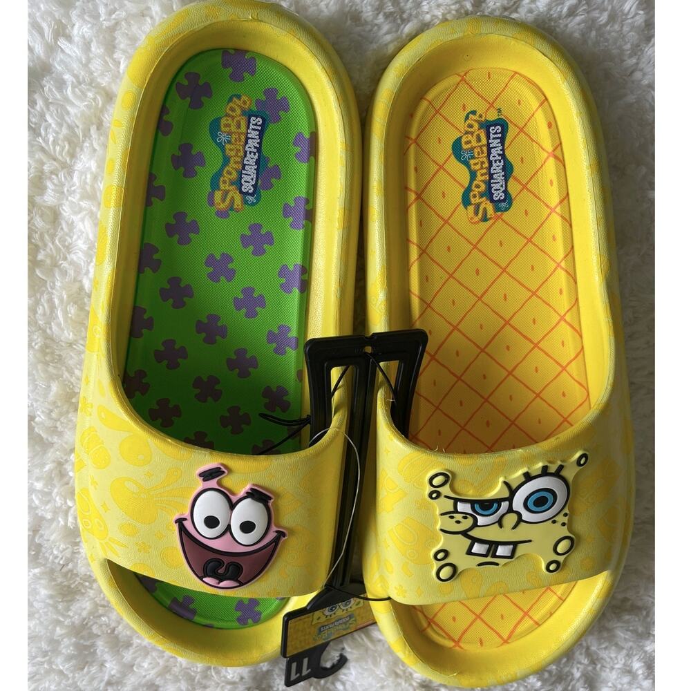 SpongeBob SquarePants Patrick Yellow Comfort Slid… - image 1